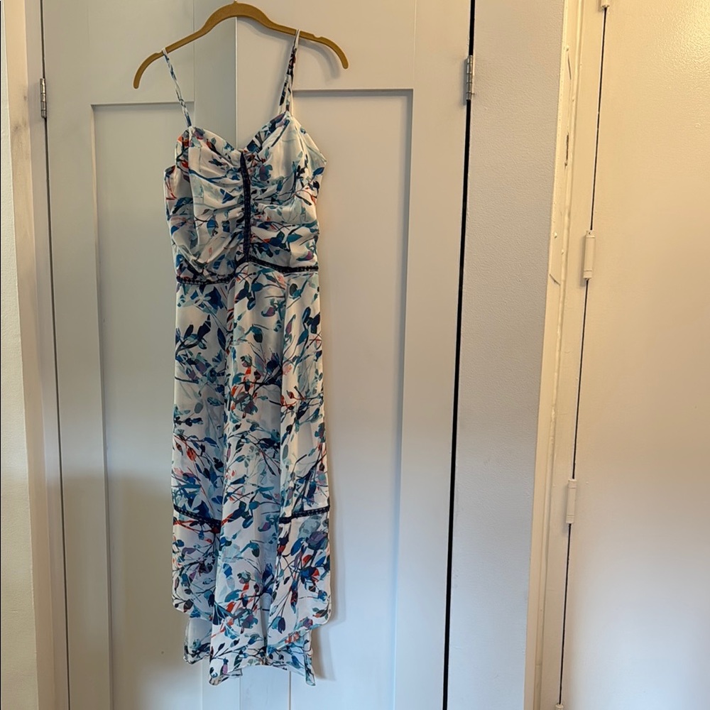 Cinq a Sept Floral Spaghetti Strap Dress size 8